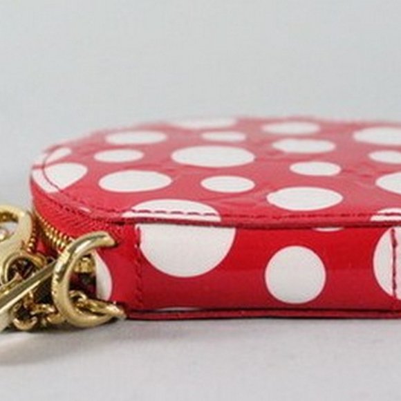 LOUIS VUITTON x YAYOI KUSAMA 'Chapeau Polka Dots' (Red) Monogram Coin Purse NIB! - Picture 9 of 16